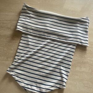 Women’s Size Small We The Free by Free People Off The Shoulder Nautical